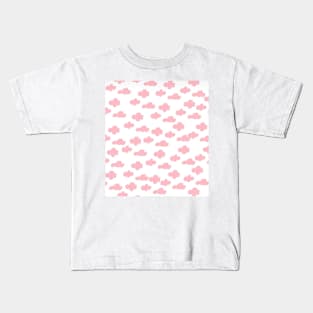 Pink clouds design Kids T-Shirt